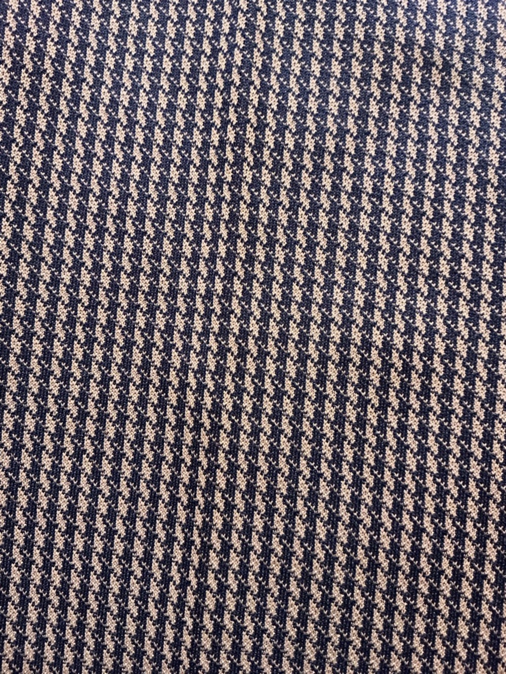 Vintage 70s Houndstooth Polyester Knit Flare Disco Atomic Leisure Dress Pants - Picture 7 of 13